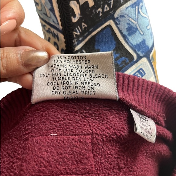 Vintage Maroon pullover sweater size XL - Picture 4 of 5